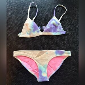 Triangl Swimwear Purple Tie-Dye 2016 Bikini